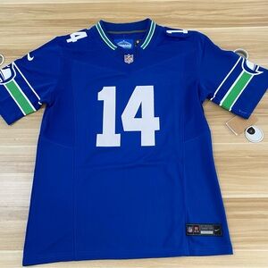 😄Dk Metcalf Royal Throwback #14 Jersey😍